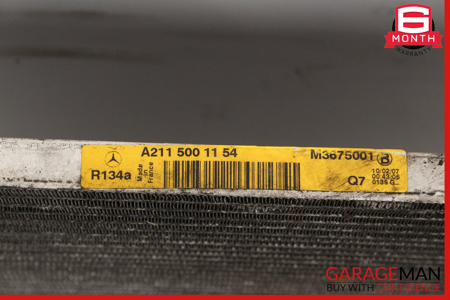 03-09 Mercedes W211 E350 CLS550 A/C Air AC Condenser Cooler 2115001154 OEM