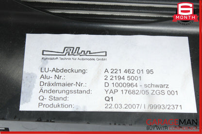 07-14 Mercedes W216 CL550 S450 Steering Column Trim Shroud Cover Black OEM