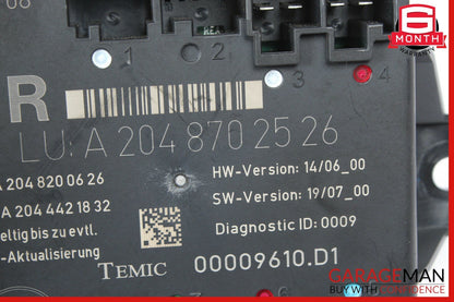 08-14 Mercedes W204 C350 Rear Right Side Door Control Module 2048702526 OEM