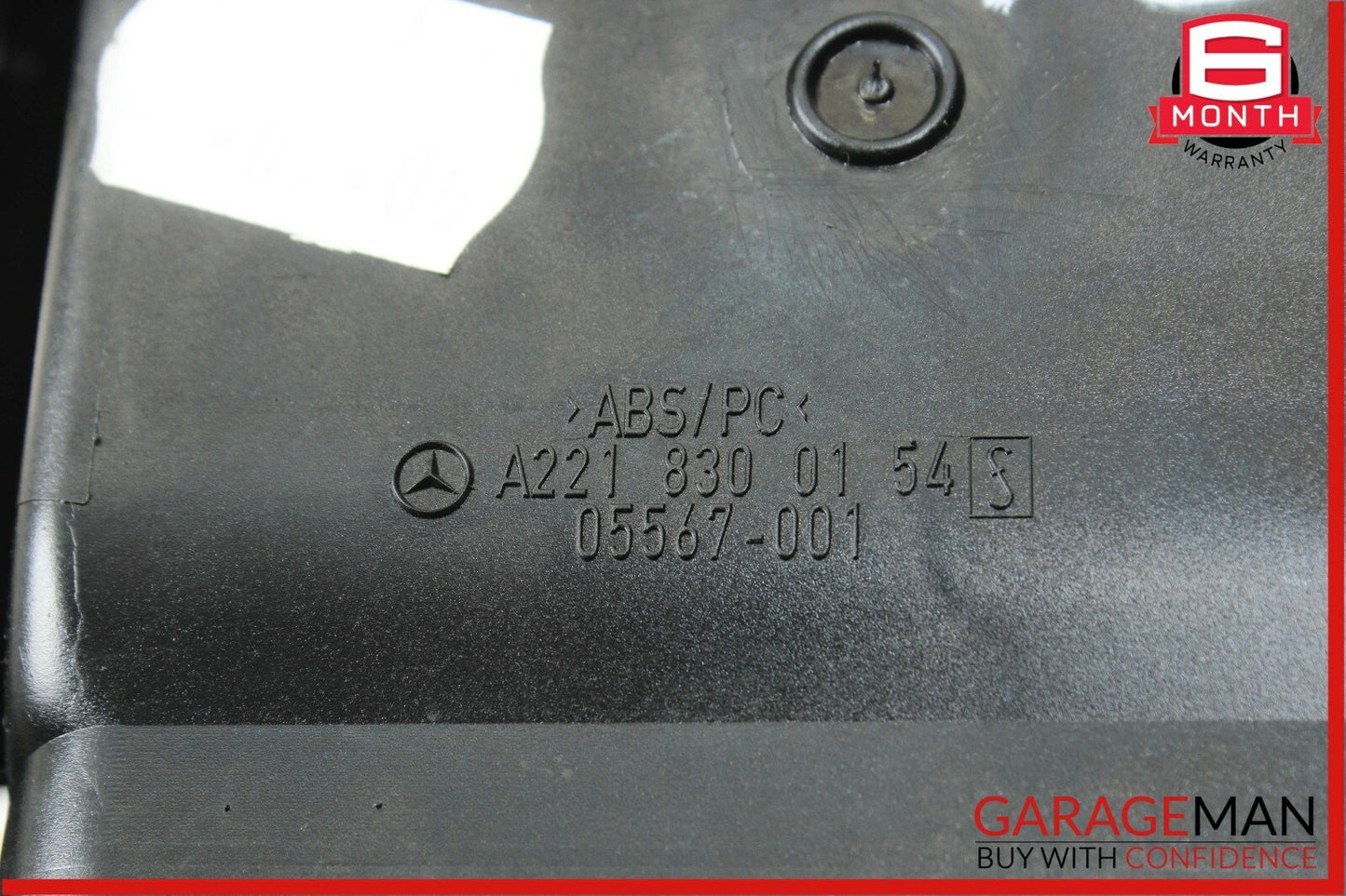 07-14 Mercedes W221 S550 CL550 Front Left Dash A/C Heater Air Vent Trim Black