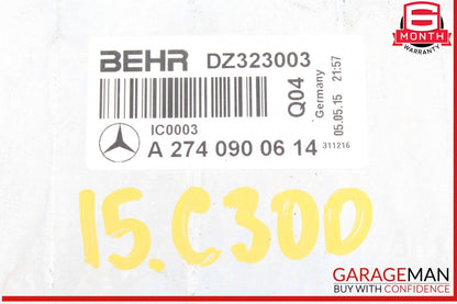 15-20 Mercedes W205 C300 GLC300 2.0L Engine Mounted Intercooler 2740900614 OEM