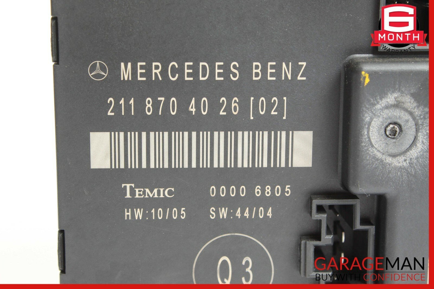 07-09 Mercedes W211 E350 E550 Rear Left Driver Side Door Control Module Unit OEM