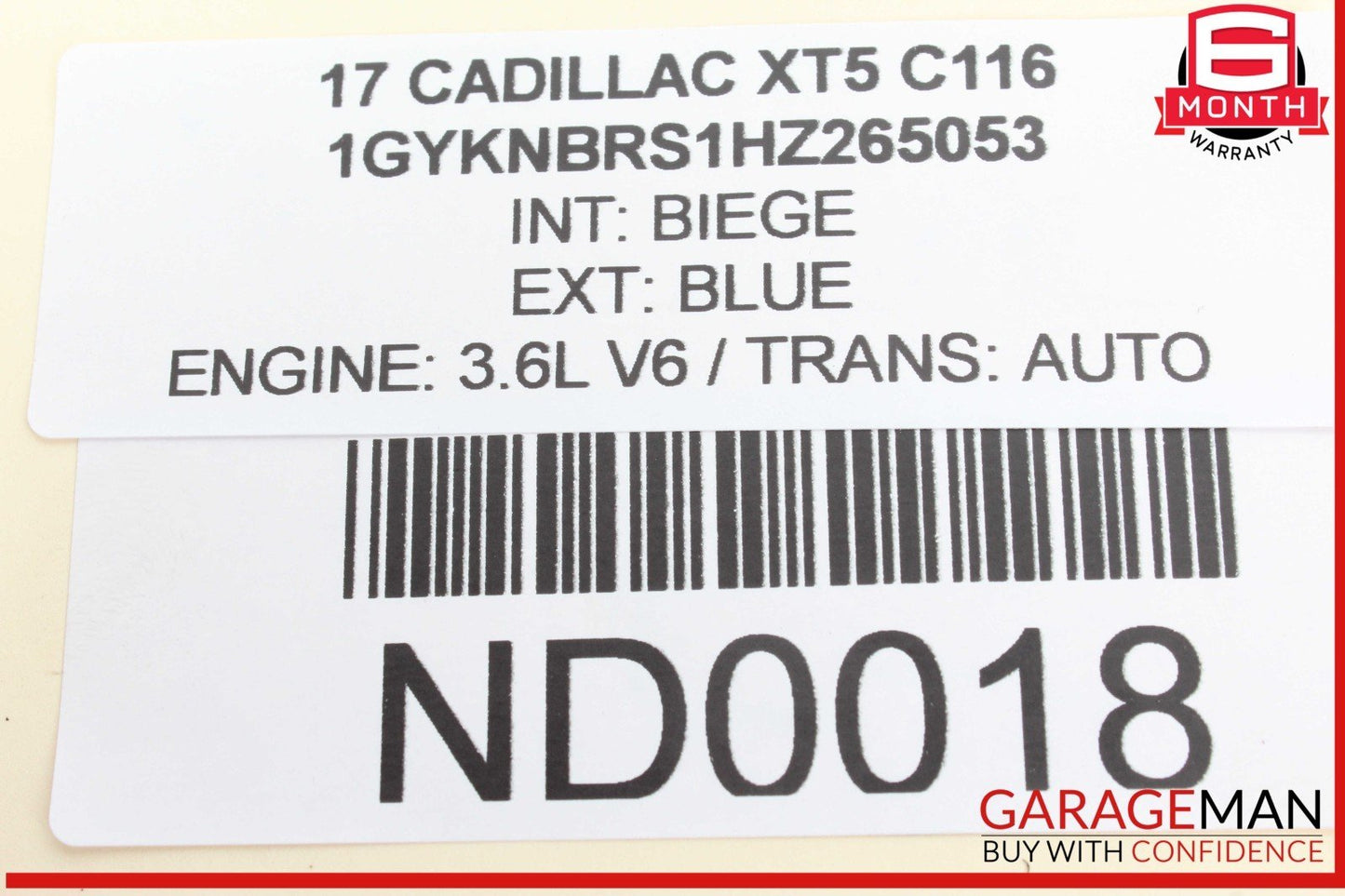 17-23 Cadillac XT5 Rear Left / Rear Right Upper Lateral Link Control Arm OEM