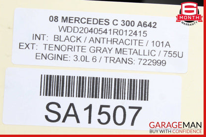08-14 Mercedes W204 C300 C350 Sedan Rear Right Side Door Control Module Unit