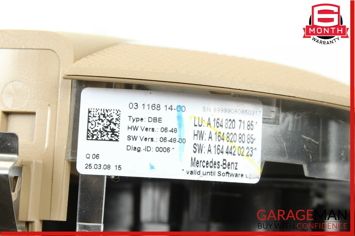 06-13 Mercedes X164 GL450 ML550 GL550 Front Overhead Dome Light Lamp OEM