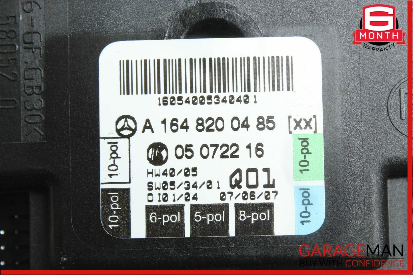 06-12 Mercedes ML350 GL450 Front Right Passenger Side Door Control Module OEM