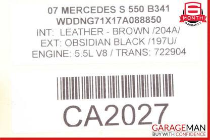07-09 Mercedes W221 S550 Rear Left or Right Side Door Audio Sound Speaker OEM