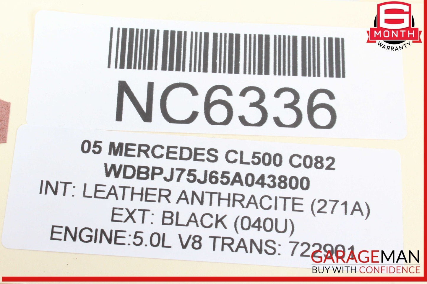 03-06 Mercedes W215 CL500 Rear Right Hydraulic Shock Absorber Spring Strut