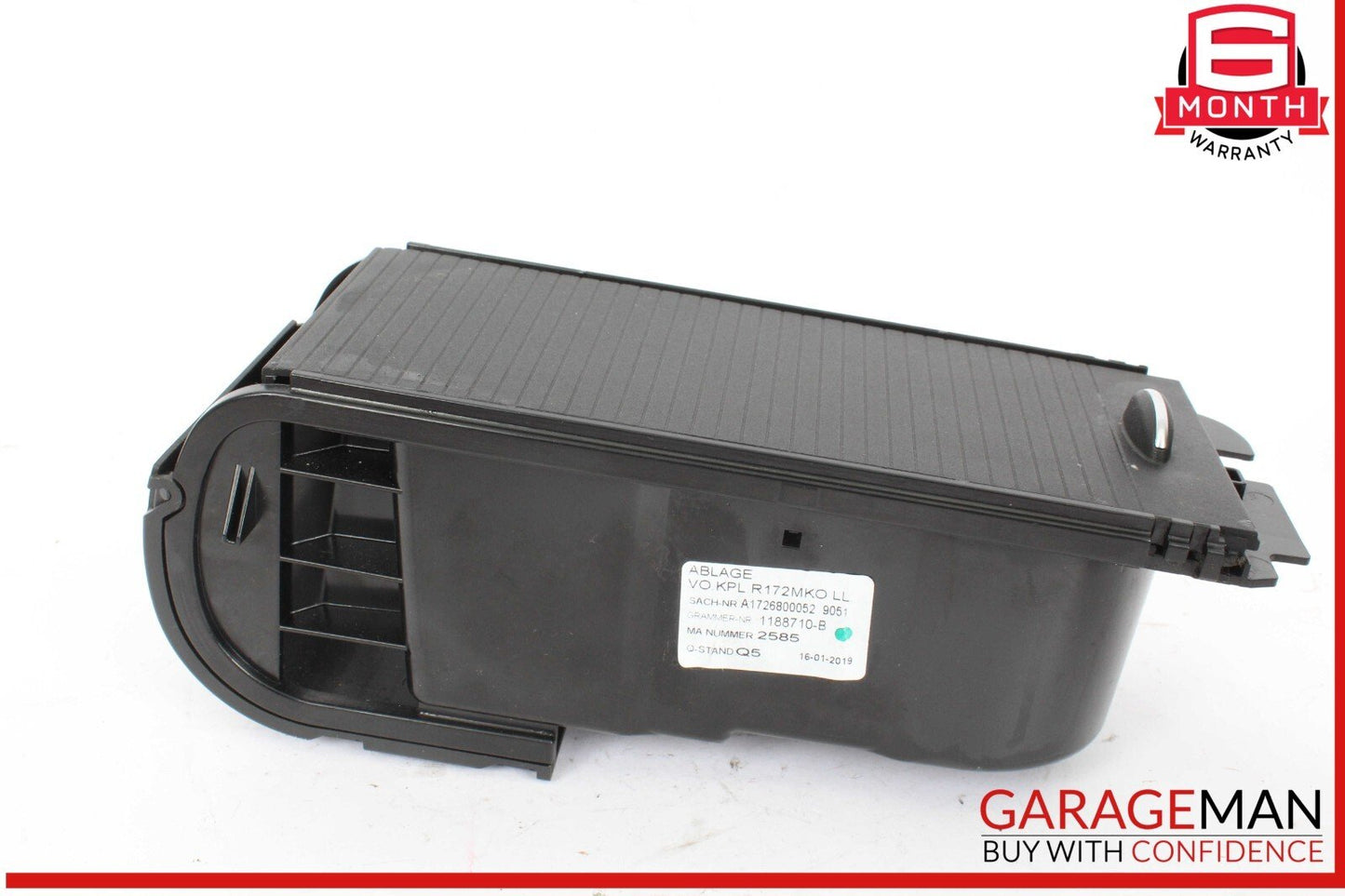 12-20 Mercedes R172 SLC300 SLC43 AMG Center Console Roller Storage Cup Holder