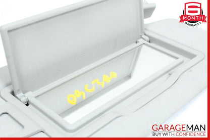 08-14 Mercedes W204 C300 C250 Front Right Passenger Side Sunvisor Sun Visor Grey