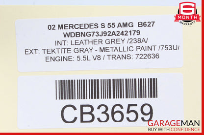 00-02 Mercedes W220 S55 Front Left Driver Side Master Window Switch Panel Wood