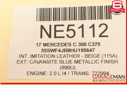 15-20 Mercedes W205 C300 GLC300 Front Right Side Dash AC A/C Air Vent Grille OEM