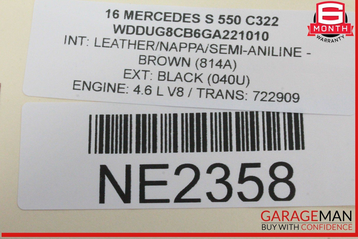 14-17 Mercedes W222 S550 Keyless Key Less Entry Antenna Module 2059053005 OEM