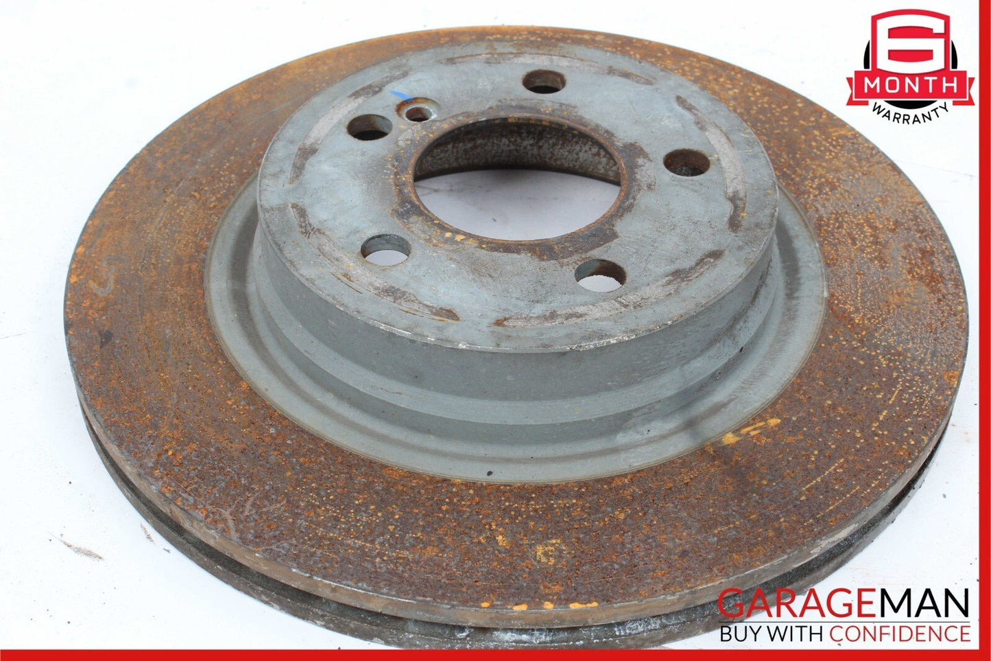 08-14 Mercedes W204 C250 C350 Rear Right & Left Brake Rotor Disc Set of 2 Solid