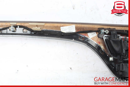 07-13 Mercedes W221 S550 Dash Center Cover Panel Air Vent w/ Door Wood Bezel Set