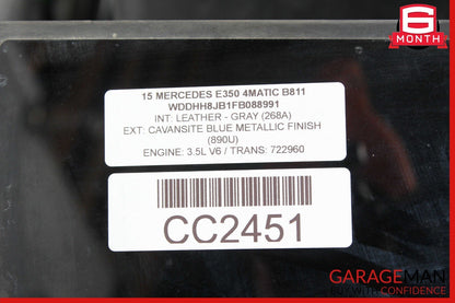 10-16 Mercedes W212 E350 E63 AMG Wagon Rear Panoramic Sunroof Sun Roof Glass OEM