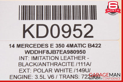 08-18 Mercedes W212 E350 CLS500 C250 Rear Left Side Door Control Module Unit