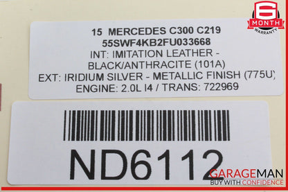 15-20 Mercedes W205 C300 GLC43 AMG Center Dash Dashboard Air A/C Vent OEM