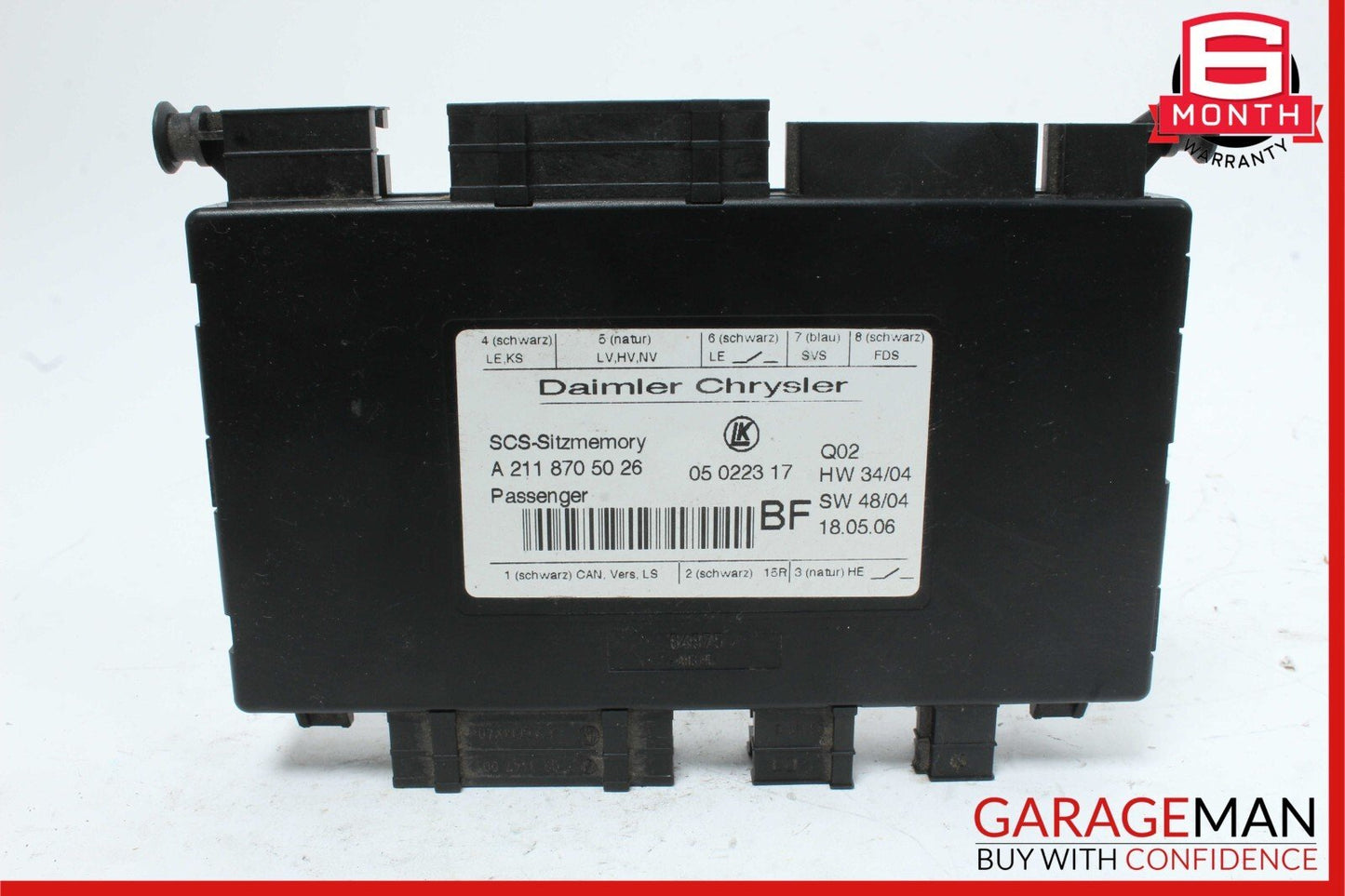 03-12 Mercedes GL450 CLS500 E350 Front Right Side Under Seat Control Module OEM