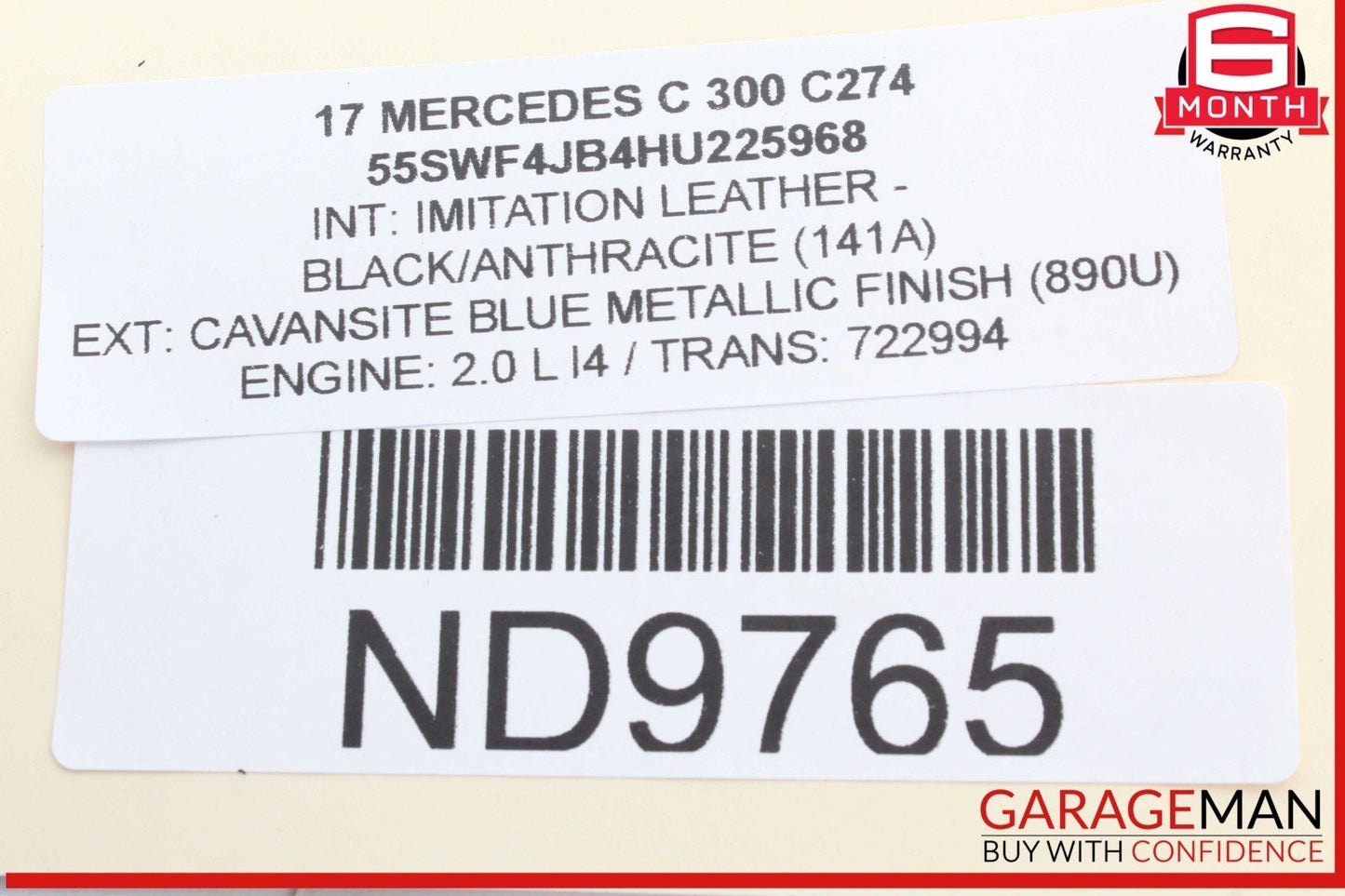 15-20 Mercedes W205 C300 GLC350e Front Right Side Door Lock Latch Actuator OEM