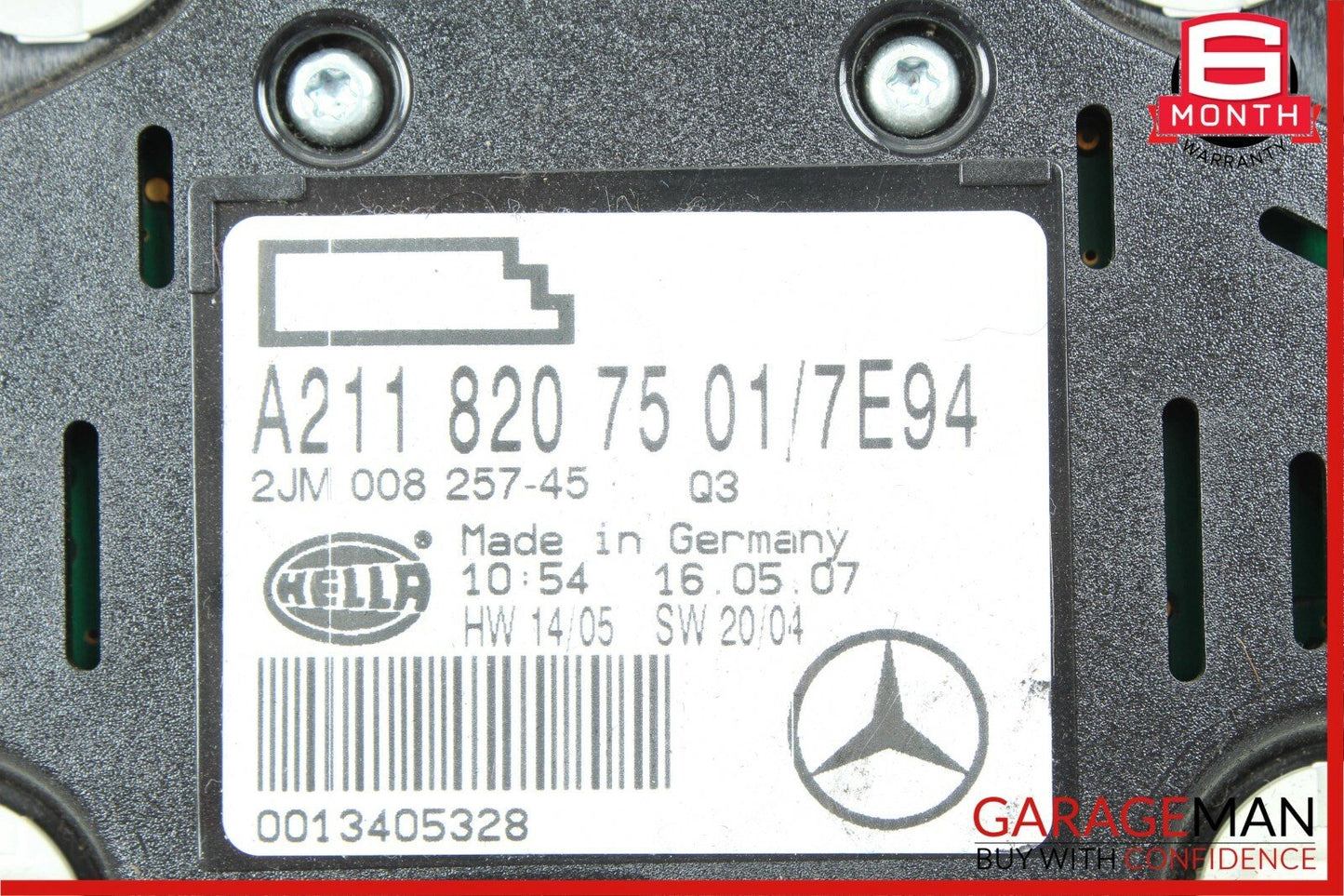 06-11 Mercedes W219 CLS550 Rear Overhead Dome Light Reading Map 2118207501 OEM