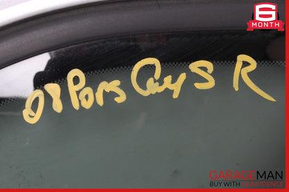 03-10 Porsche Cayenne S 955 957 Rear Right Side Door Quarter Window Glass Panel