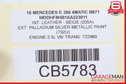 07-18 Mercedes E350 CL550 S550 Rear Left or Right Driveshaft Axle CV Half Shaft