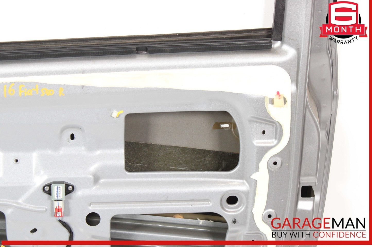 12-17 Fiat 500 Front Right Passenger Side Door Shell Panel Silver OEM