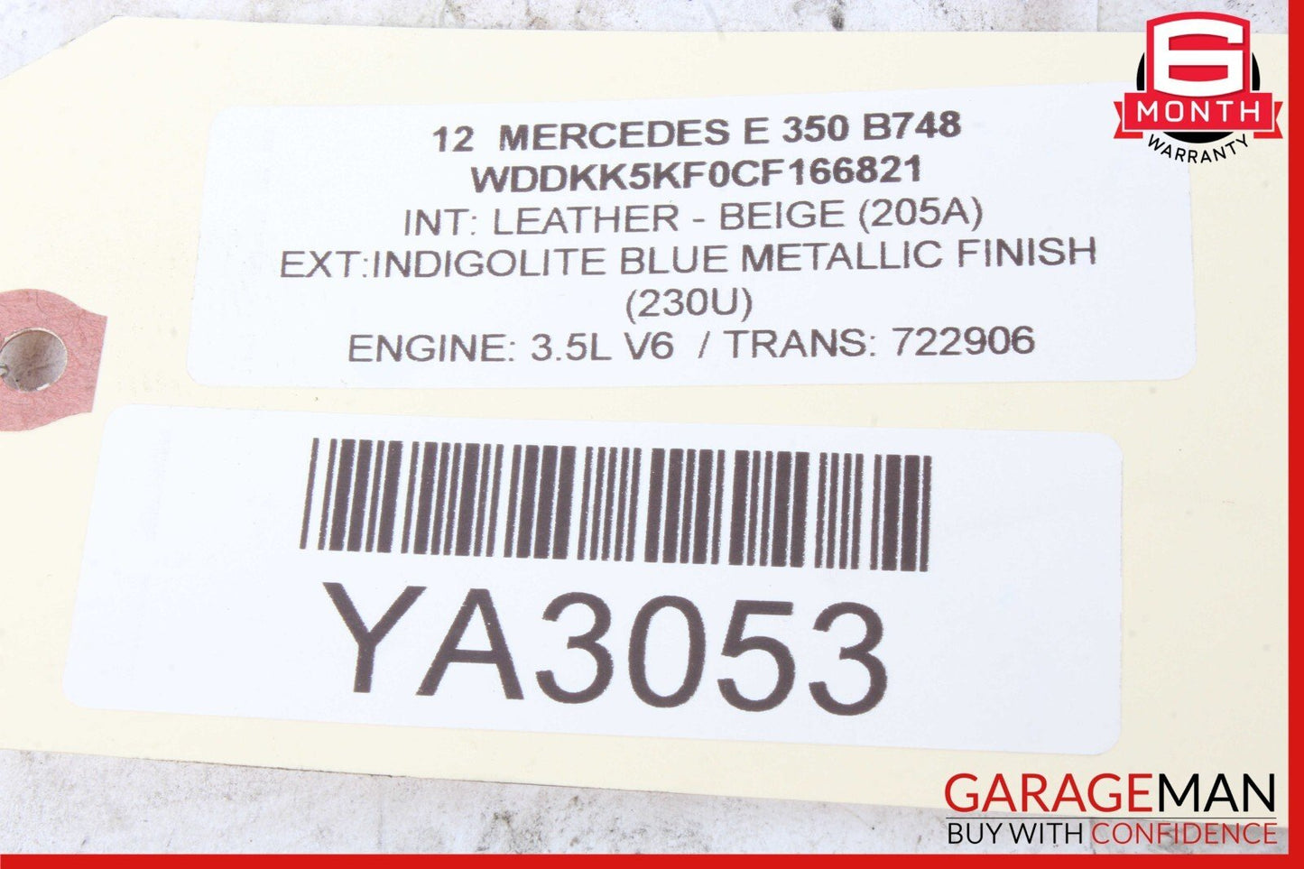 12-16 Mercedes W207 E350 SLK350 GLE350 3.5L V6 Valeo Engine Starter Motor Unit