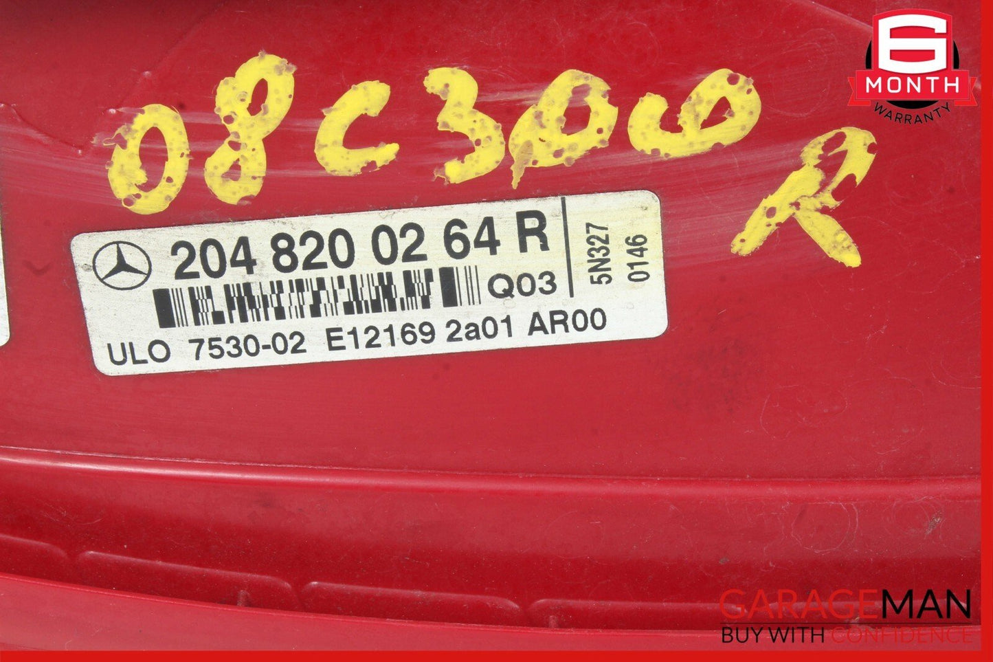 08-11 Mercedes W204 C300 C350 C63 Tail Light Lamp Right Side 2048200264 OEM