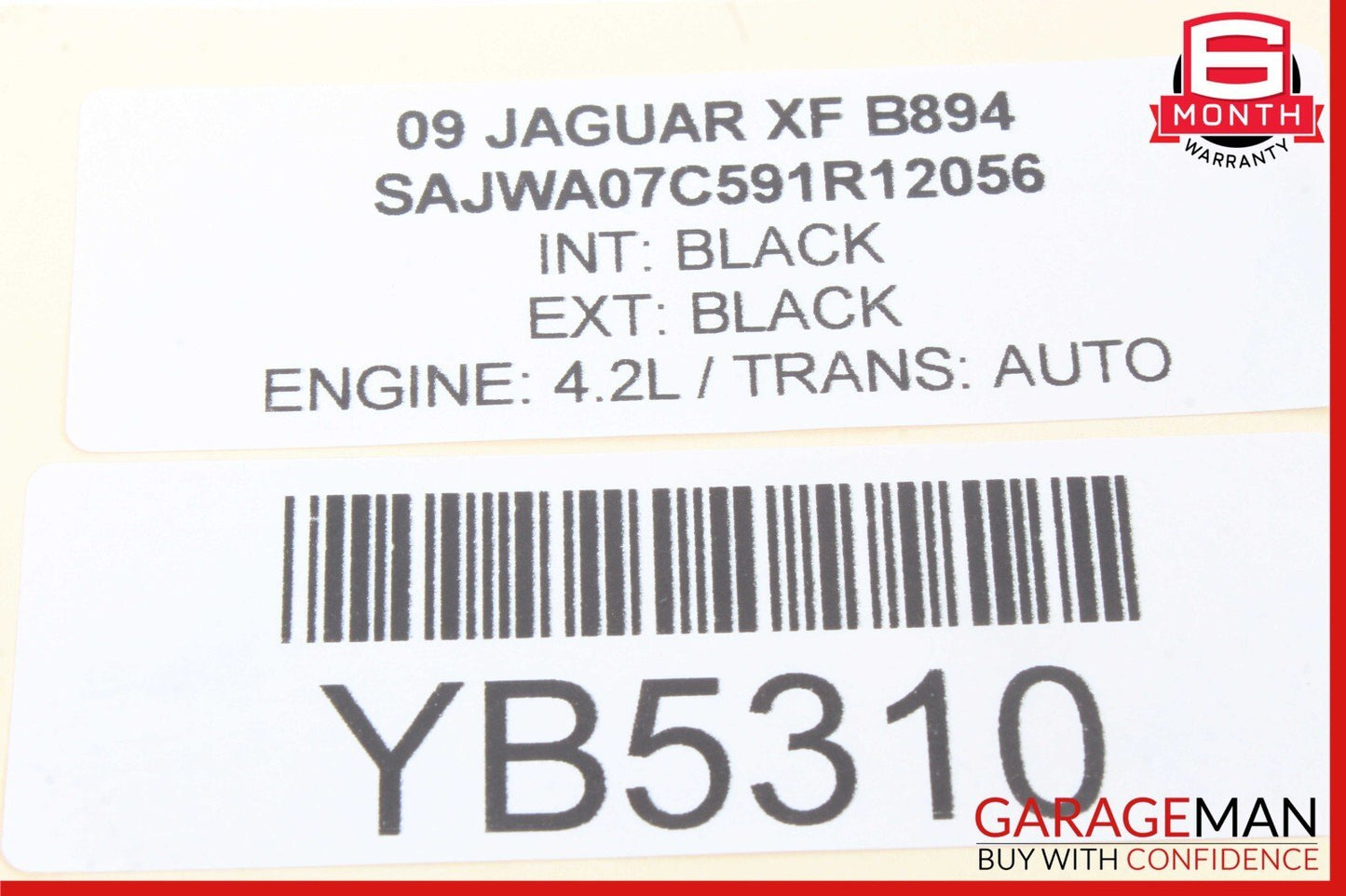 09-15 Jaguar XF XFR X250 Front Right Side Exterior Door Handle EM