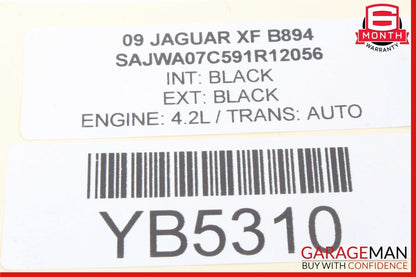 09-15 Jaguar XF XFR X250 Front Right Side Exterior Door Handle EM