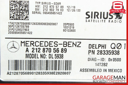 Mercedes W204 C250 SLK250 E350 Sirius Satellite Radio Receiver 2128705689 OEM