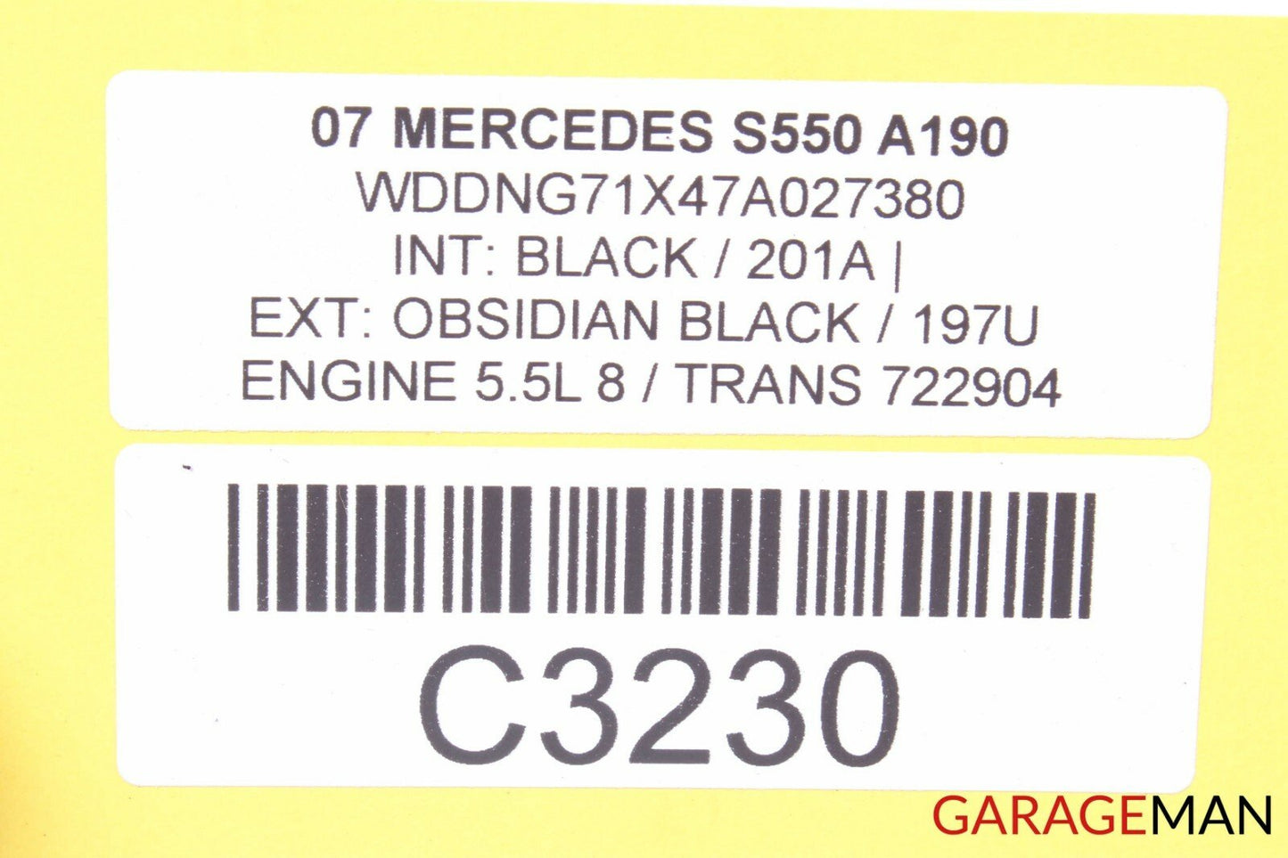 07-13 Mercedes W221 S550 S600 Front Left Driver Side Seat Control Module Unit