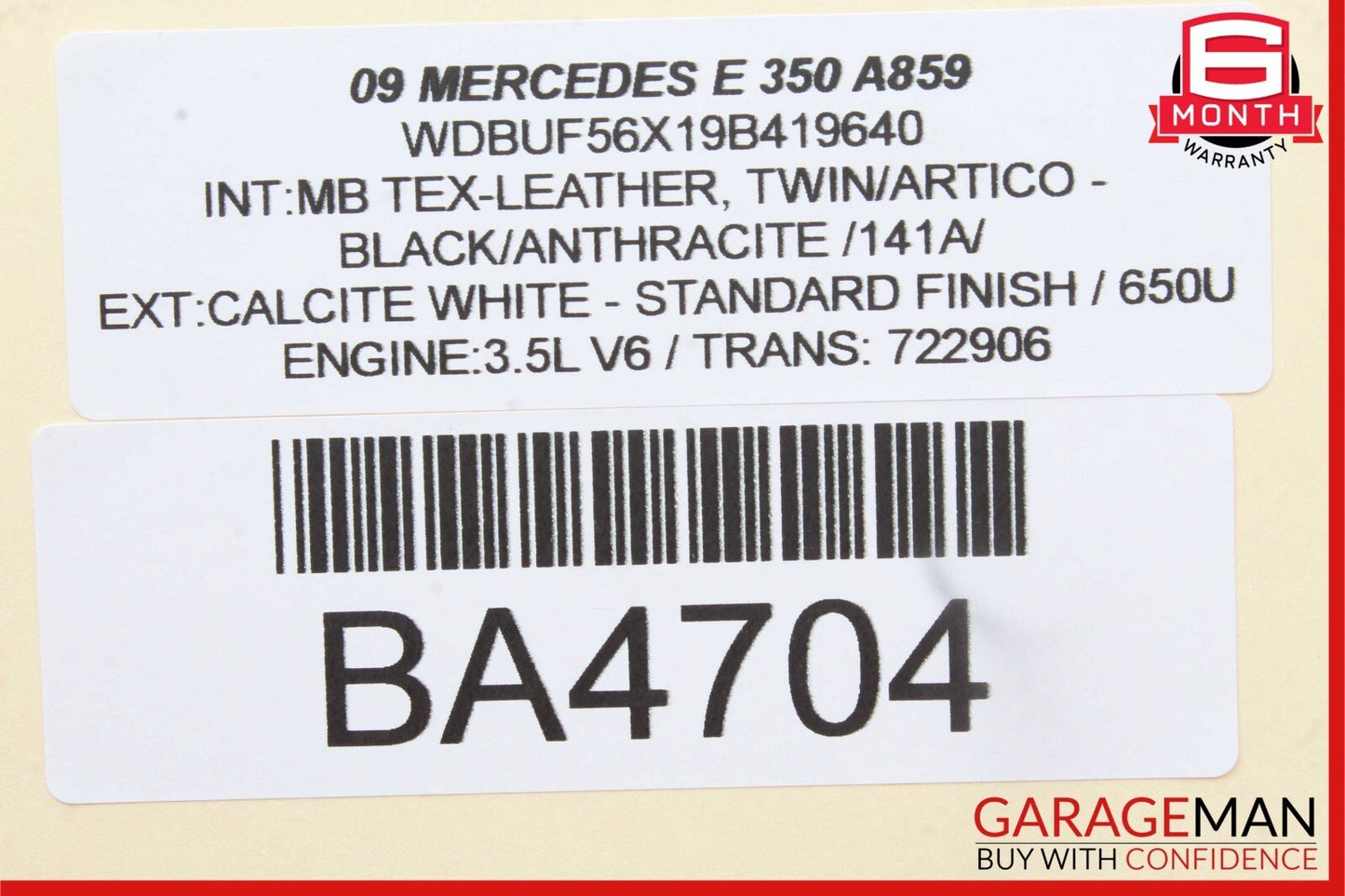 03-09 Mercedes W211 E320 Front Right Side Suspension Upper Control Arm