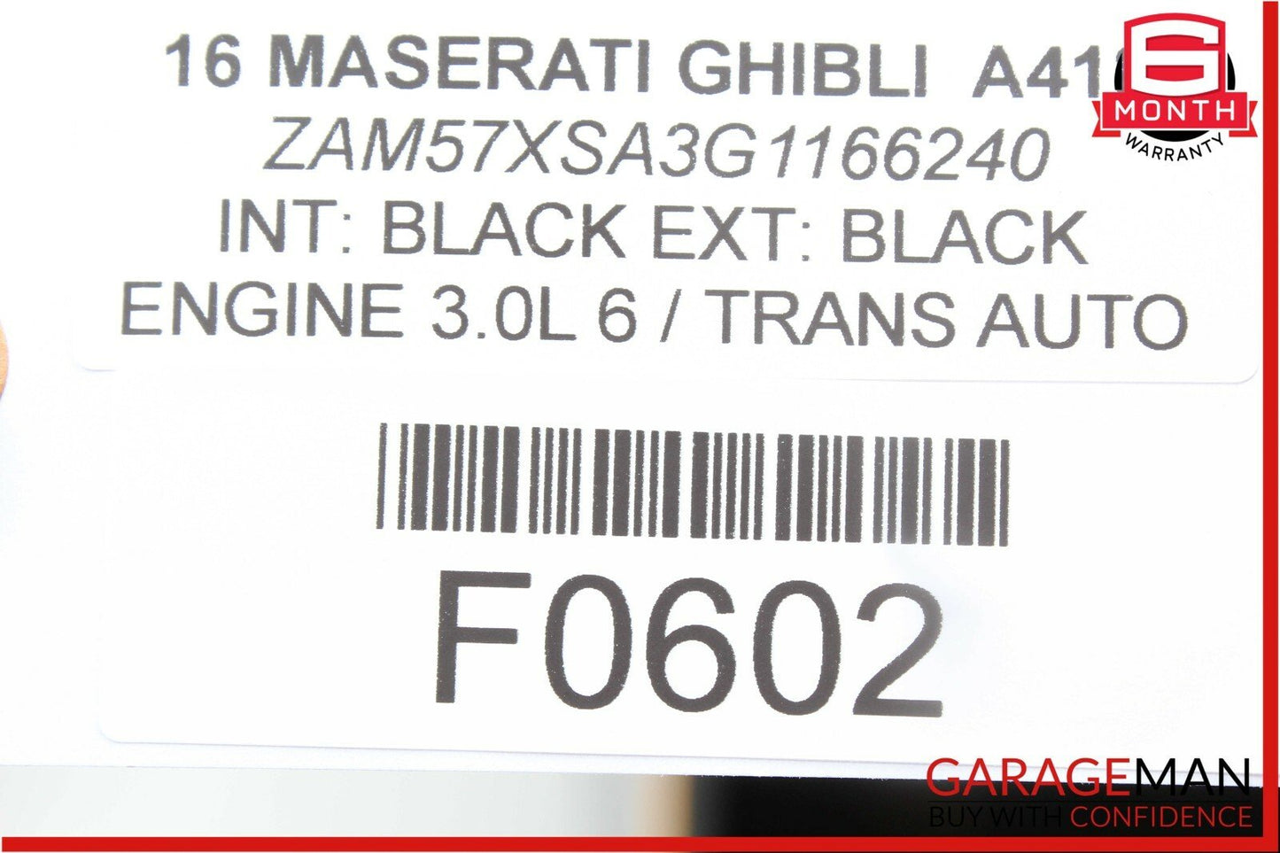 14-17 Maserati Ghibli Rear Top Upper Overhead Dome Light Reading Map Lamp Module