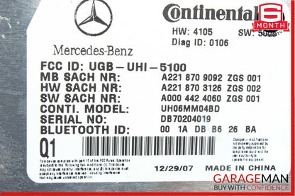 07-09 Mercedes S550 CL550 Bluetooth Communication Controller Module Q1