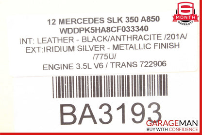12-20 Mercedes R172 SLK350 SLC300 Front Dash AC A/C Air Vent Trim Cover Panel