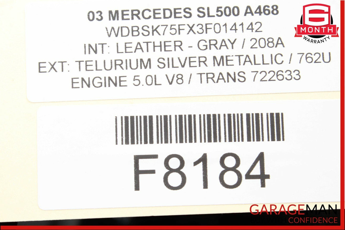 Mercedes R230 SL500 CL550 CL500 Seat Belt Seatbelt Tension Sensor Module OEM