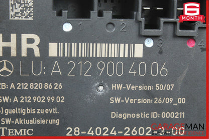 08-14 Mercedes W204 C250 C300 C350 Rear Right Side Door Controller Module Unit