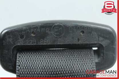 00-02 Mercedes W220 S500 Front Right Side Seat Belt Seatbelt Retractor Black OEM