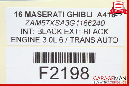 14-17 Maserati Ghibli Rear Left Side Door Lock Latch Actuator Mechanism OEM