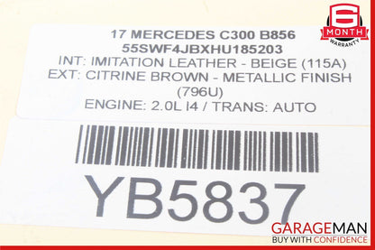 15-20 Mercedes W205 C300 C350e Rear Left Side Wheel Spindle Knuckle Hub Bearing