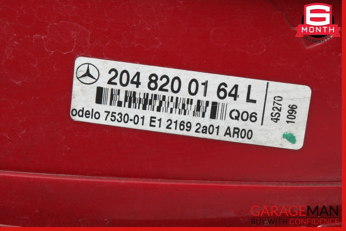 08-11 Mercedes W204 C250 C300 Rear Left Side Taillight Tail Light Lamp OEM