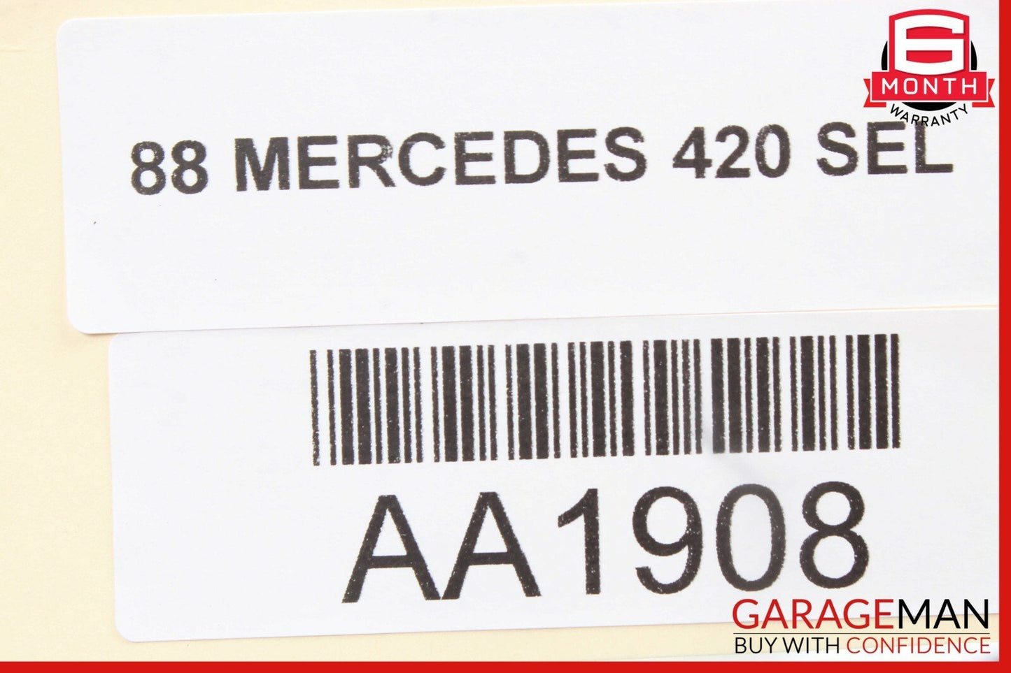 86-91 Mercedes W126 420SEL Sedan Rear Right Side Exterior Door Handle Assembly
