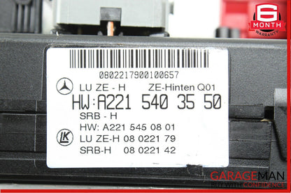 07-09 Mercedes S550 CL550 CL65 AMG Rear Trunk SAM Fuse Relay Box Module Assembly