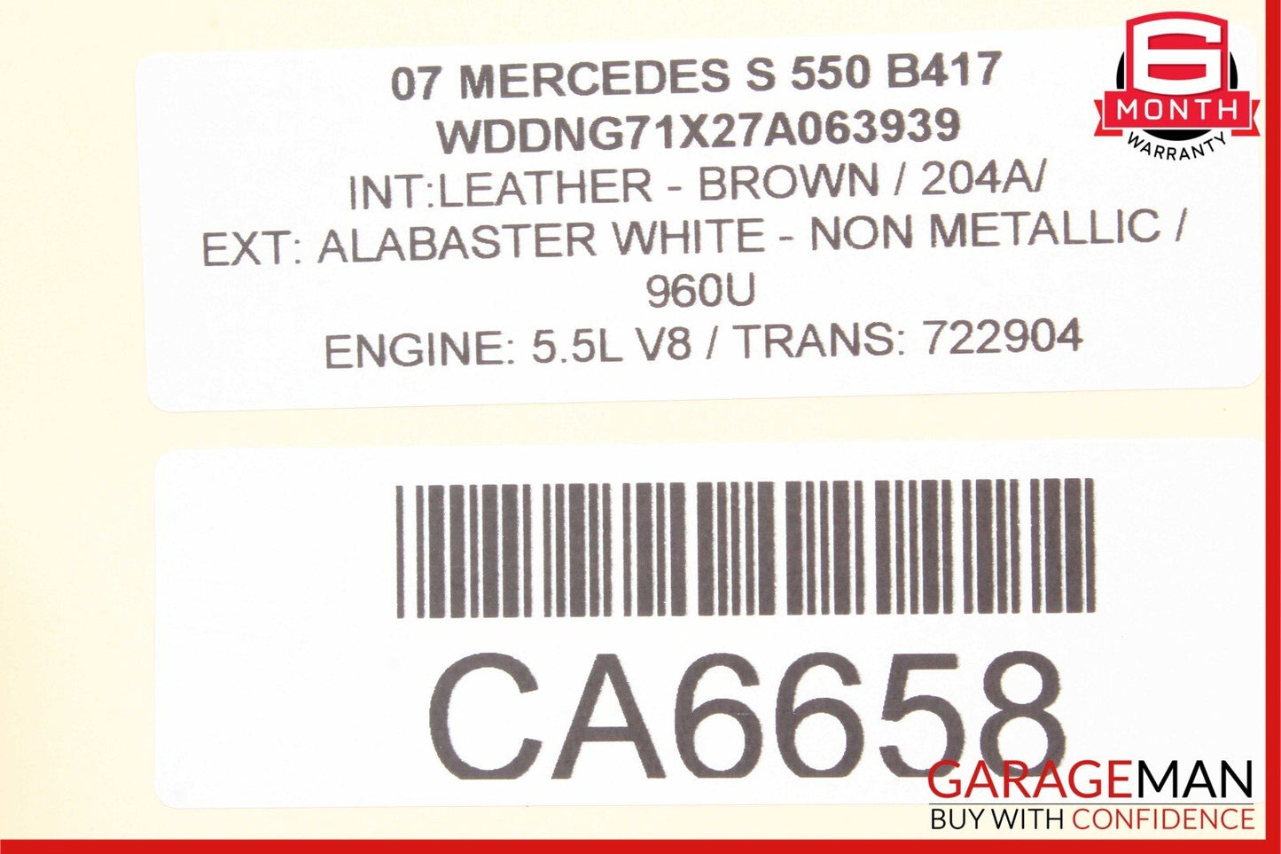 06-13 Mercedes W221 S550 Front Right Engine Timing Chain Cover Plate OEM