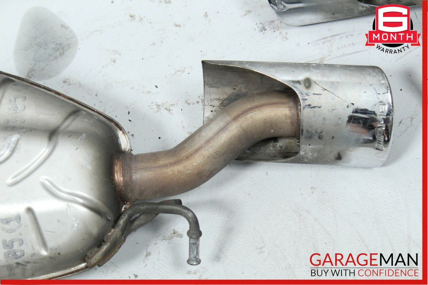 06-08 Mercedes W219 CLS500 Rear Right & Left Side Exhaust Muffler Mufflers Set