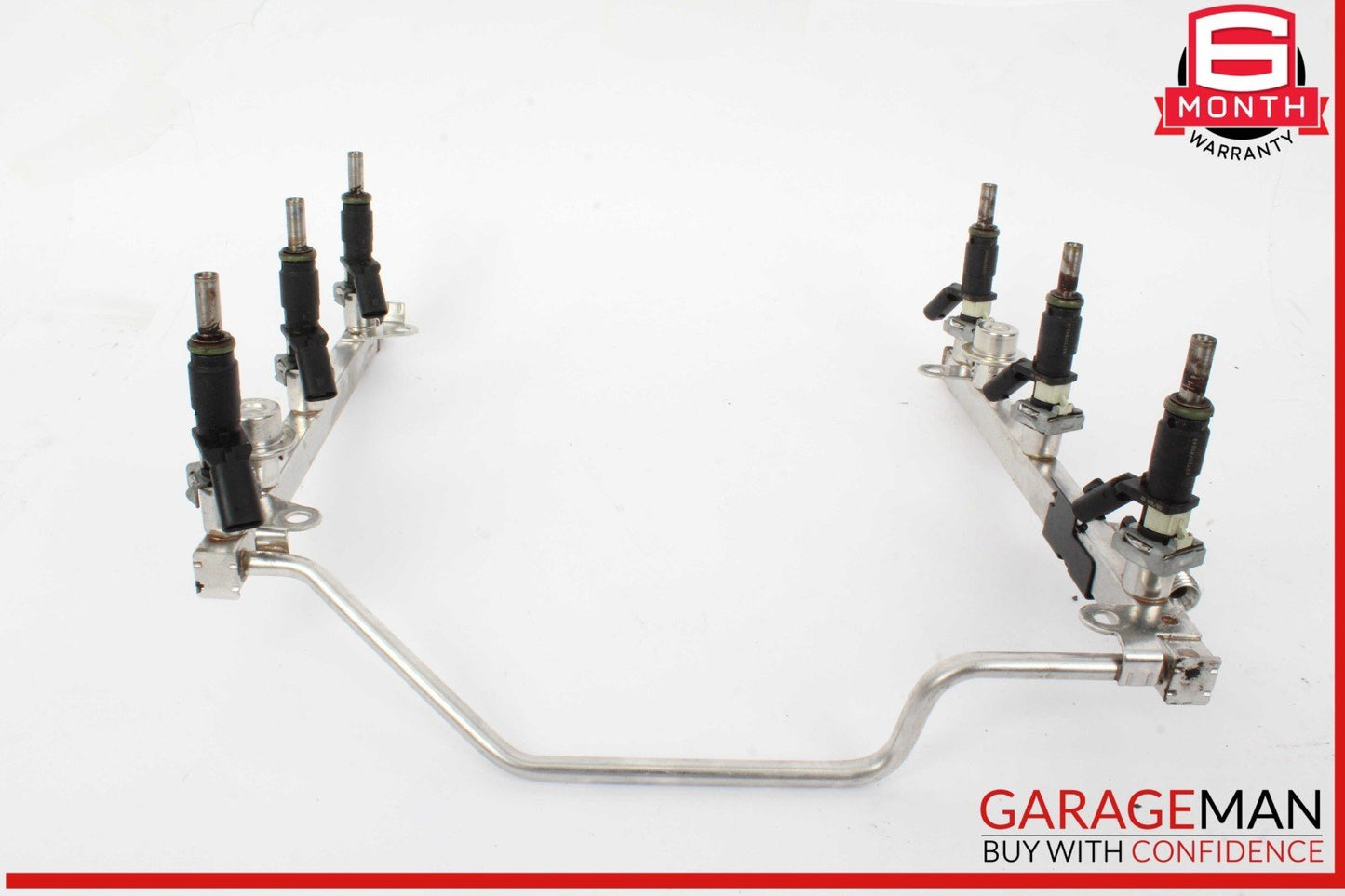 05-12 Mercedes W204 C300 E350 SLK300 Fuel Injector Rail w/ Fuel Injectors OEM