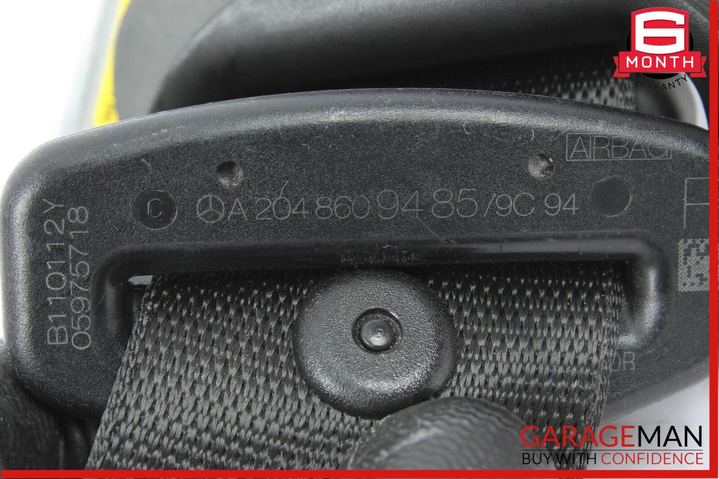 08-14 Mercedes W204 C300 C63 AMG Front Right Side Seatbelt Seat Belt Retractor